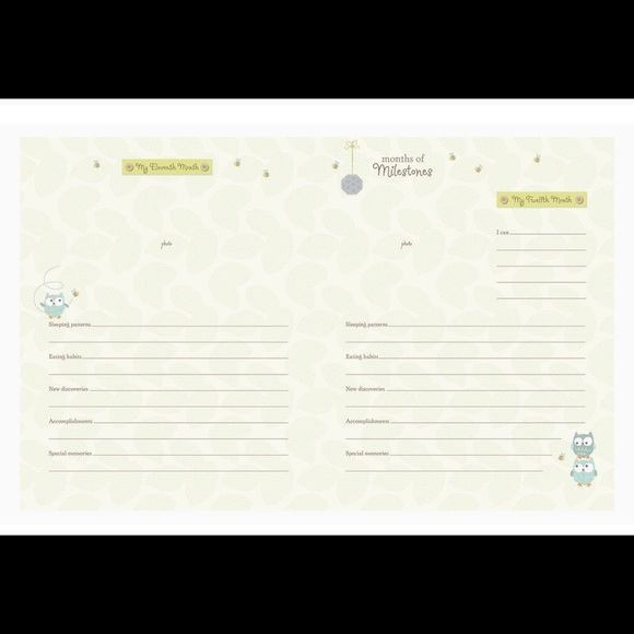 C.R. Gibson First 5 Years Memory Book, Record Memories and Milestones Baby Gift - Picture 3 of 5